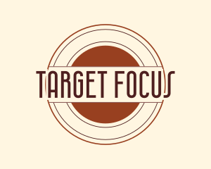 Shooting Target Badge logo design