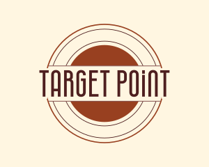 Shooting Target Badge logo design