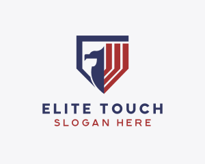 Patriotic Eagle Shield logo design