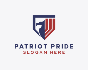 Patriotic Eagle Shield logo