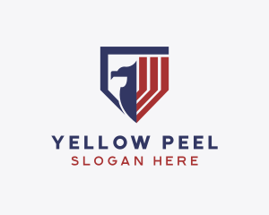 Patriotic Eagle Shield logo design