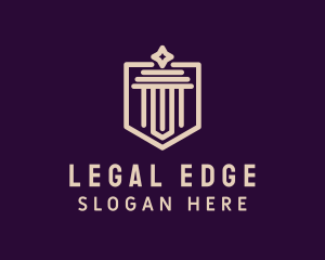 Diamond Legal Column Crest logo