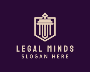 Diamond Legal Column Crest logo