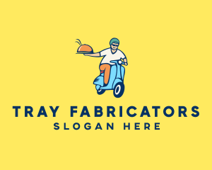 Scooter Food Delivery Man  logo design