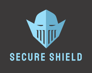 Blue Knight Helmet logo design