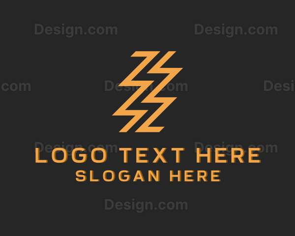 Zigzag Lightning Bolt Logo