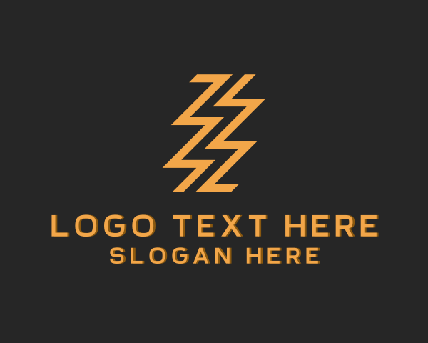 Lightning logo example 1