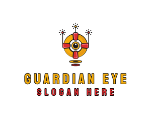 Eye Robot Lifebuoy logo design