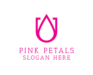 Pink U Droplet logo