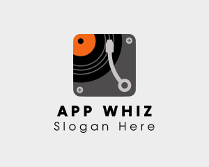 Record Player App logo design