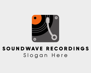 Record Player App logo design