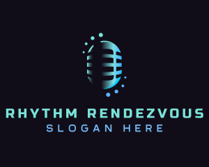 Podcast Mic Studio logo design