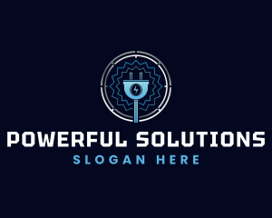 Electrical Power Plug logo design