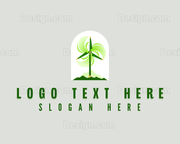 Sustainable Windmill Propeller Logo