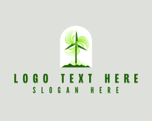 Sustainable Windmill Propeller Logo