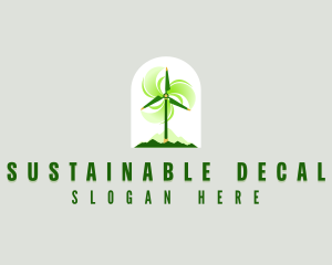 Sustainable Windmill Propeller logo design