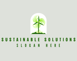 Sustainable Windmill Propeller logo design