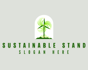 Sustainable Windmill Propeller logo design