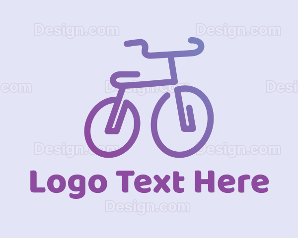 Gradient Bicycle Bike Logo