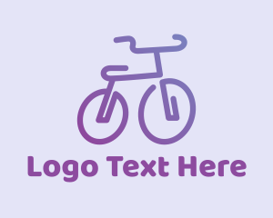 Cycle - Gradient Bicycle Bike logo design