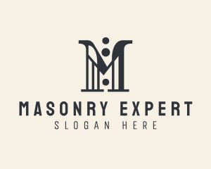 Fashion Suit Boutique Letter M logo design