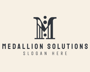 Fashion Suit Boutique Letter M logo design