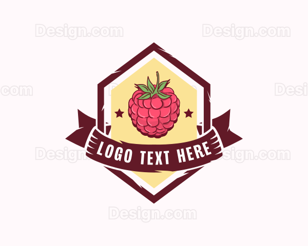 Raspberry Fruit Market Logo