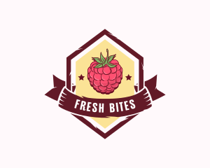 Raspberry Fruit Market logo design