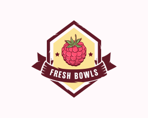 Raspberry Fruit Market logo design