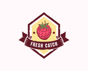 Raspberry Fruit Market logo design