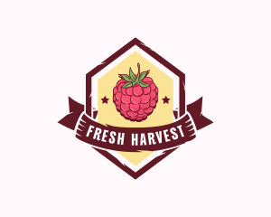 Raspberry Fruit Market logo design