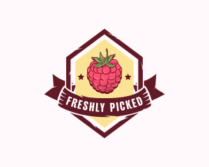 Raspberry Fruit Market logo design