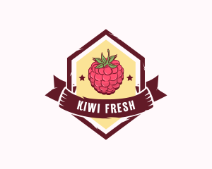 Raspberry Fruit Market logo design