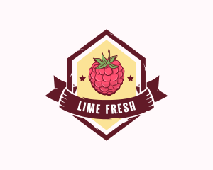 Raspberry Fruit Market logo design