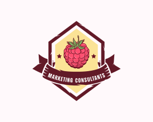 Raspberry Fruit Market logo design