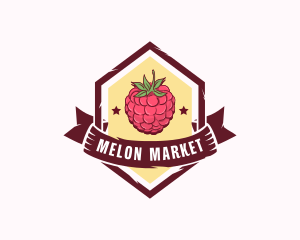 Raspberry Fruit Market logo design