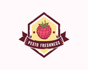 Raspberry Fruit Market logo design