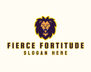 Wild Lion Head logo