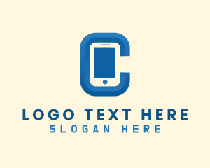 Mobile Phone Letter C logo