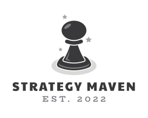 Pawn Chess Strategist logo design