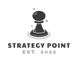 Pawn Chess Strategist logo design