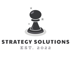 Pawn Chess Strategist logo design