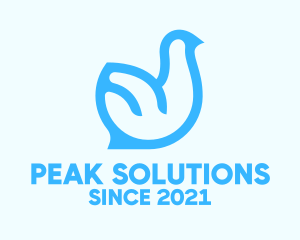 Blue Pigeon Bird  logo
