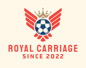 Royal Soccer Wings logo design