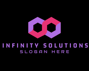 Cyber Infinity Loop logo design