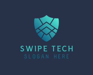 Tech Cyber Shield logo design