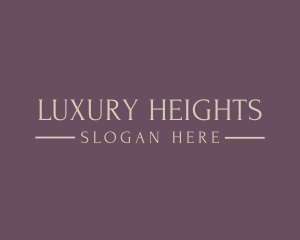 Golden Luxury Wordmark logo