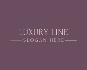 Golden Luxury Wordmark logo design