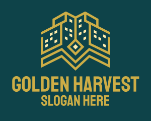 Golden Tower Building logo design