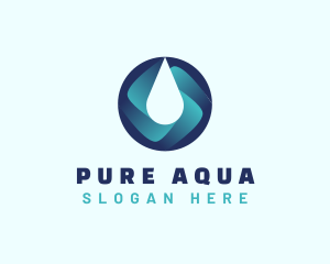 Purified Water Supply logo design